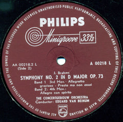 Johannes Brahms - Symphonie Nr. 2 D-dur Op. 73 (Vinyl) Image