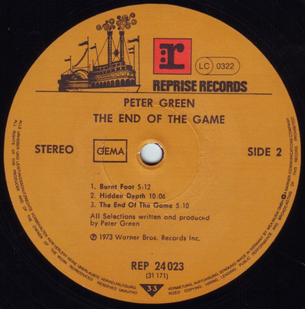 Peter Green (2) - The End Of The Game (Vinyl)