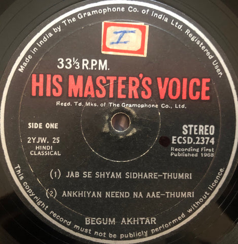 Begum Akhtar - Dadras & Thumrees (Vinyl)