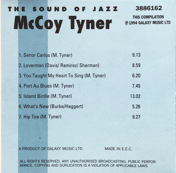 McCoy Tyner - McCoy Tyner - Sound Of Jazz Vol. 16 (CD) Image