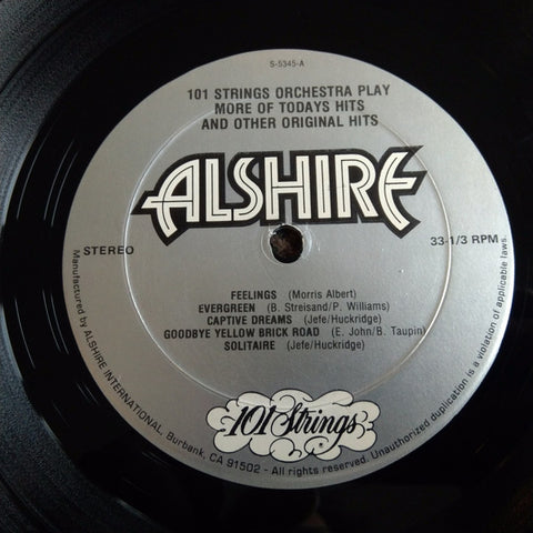 101 Strings - Play More Of Today's Hits And Other Original Hits (Vinyl) Image