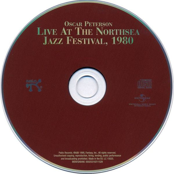 Oscar Peterson - Live At The Northsea Jazz Festival, 1980 (CD) Image