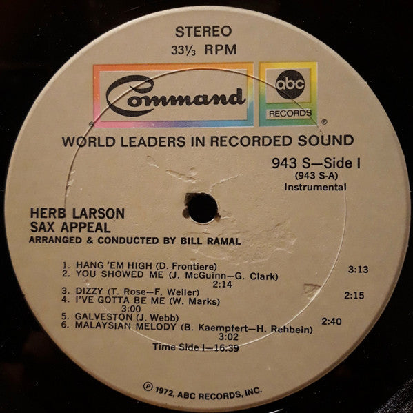 Herb Larson (2) - Sax Appeal (Vinyl) Image