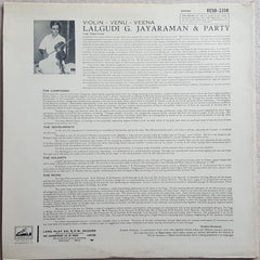 Lalgudi G. Jayaraman & Party - Violin â€¢ Venu â€¢ Veena (Vinyl) Image