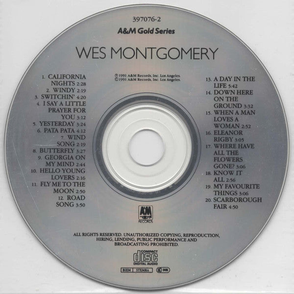 Wes Montgomery - Wes Montgomery (CD) Image