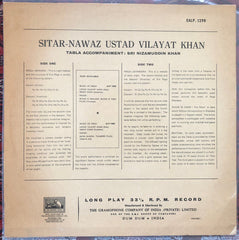 Vilayat Khan - Sitar-Nawaz (Vinyl)