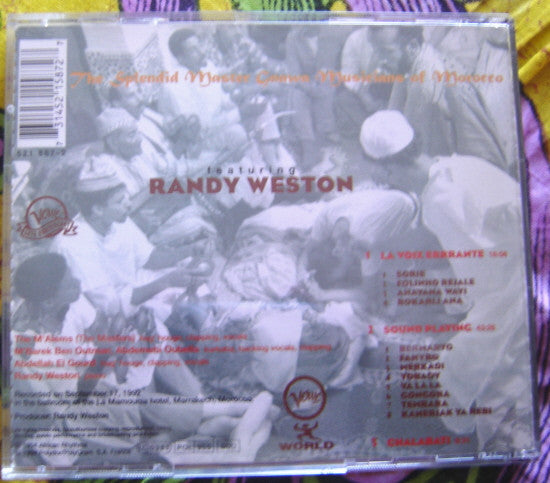 Splendid Master Gnawa Musicians Of Morocco, The Featuring Randy Weston - The Splendid Master Gnawa Musicians Of Morocco (CD) Image