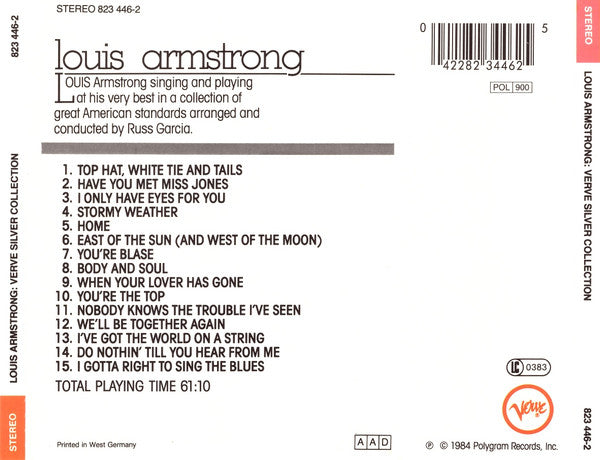 Louis Armstrong - The Silver Collection (CD) Image