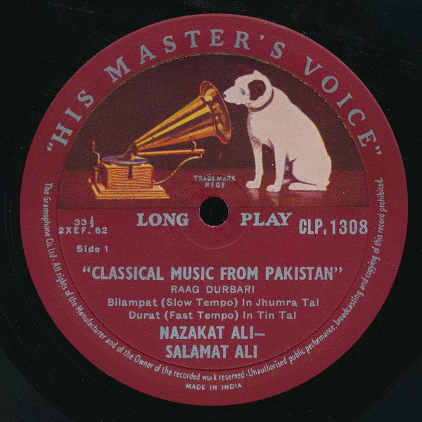 Ustad Nazakat Ali Khan & Ustad Salamat Ali Khan - Classical Music From Pakistan (Vinyl)