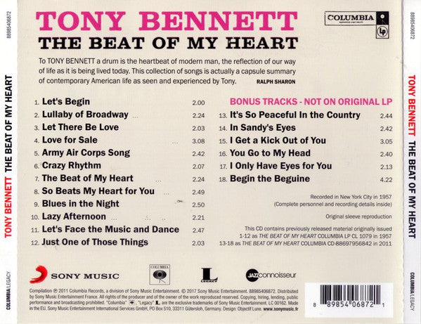 Tony Bennett - The Beat Of My Heart (CD)