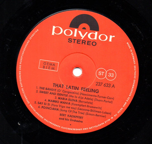 Bert Kaempfert & His Orchestra - That Latin Feeling (Vinyl) Image
