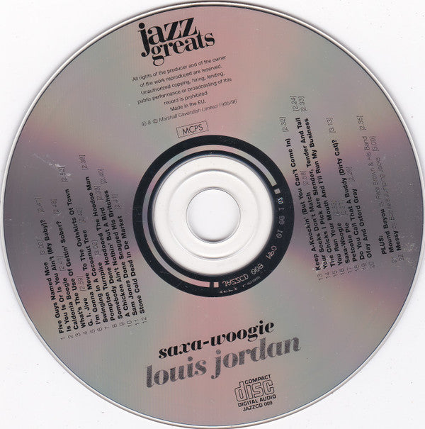 Louis Jordan - Saxa-Woogie (CD) Image