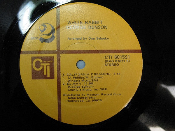 George Benson - White Rabbit (Vinyl) Image
