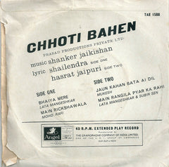 Shankar-Jaikishan - Chhoti Bahen (45-RPM)