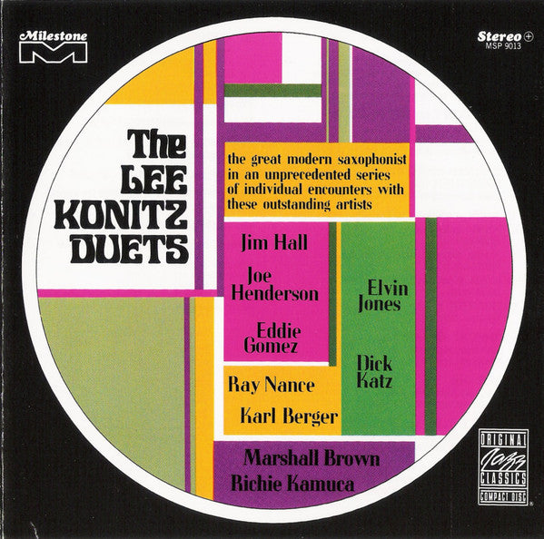 Lee Konitz - The Lee Konitz Duets (CD) Image