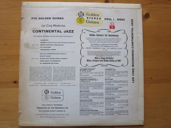 Les Cinq Modernes - Continental Jazz (Vinyl) Image
