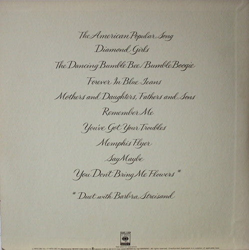 Neil Diamond - You Don't Bring Me Flowers (Vinyl)