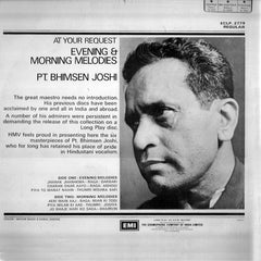 Bhimsen Joshi - Evening & Morning Melodies (Vinyl)