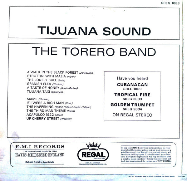 Torero Band, The - Tijuana Sound (Vinyl) Image