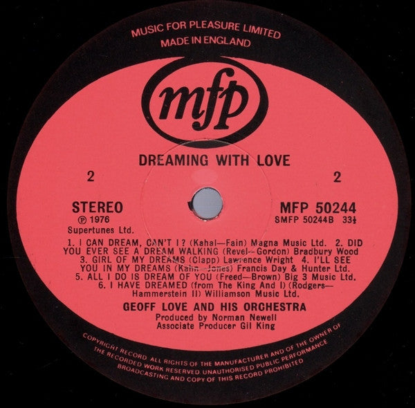 Geoff Love & His Orchestra - Dreaming With Love (Vinyl)