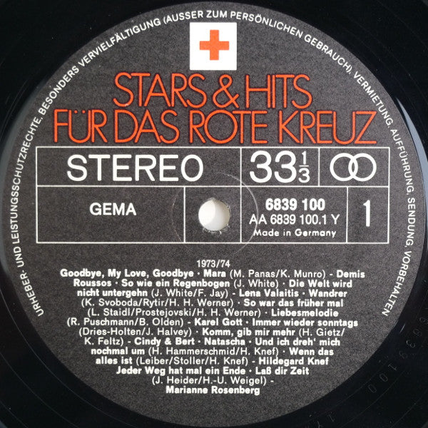 Various - Stars & Hits FÃ¼r Das Rote Kreuz - 73-74 (Vinyl) Image