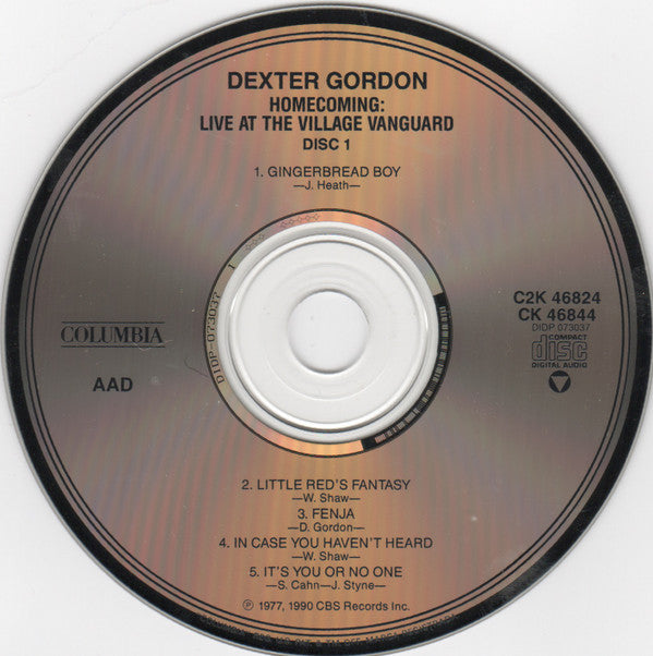 Dexter Gordon - Homecoming - Live At The Village Vanguard (CD) (2 CD) Image