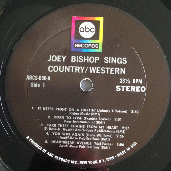 Joey Bishop - Sings Country Western (Vinyl) Image