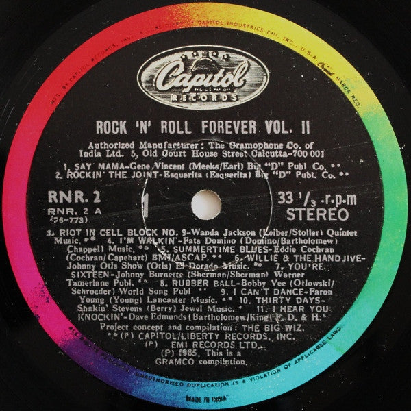 Various - Rock'n'Roll Forever Vol II (Vinyl)