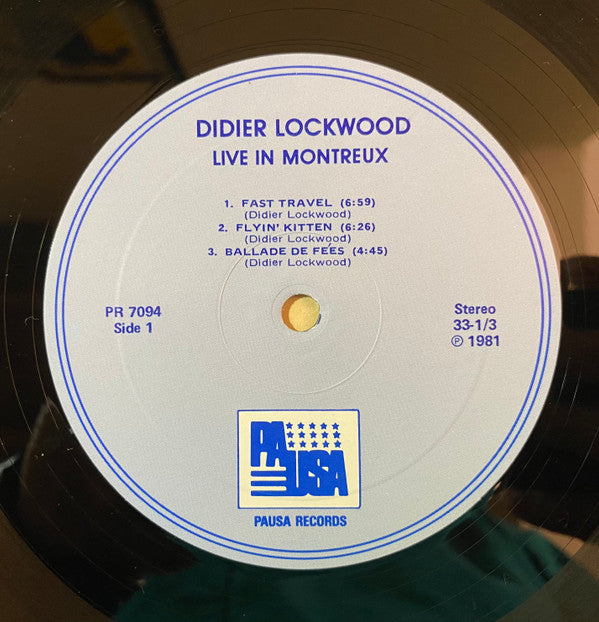 Didier Lockwood - Live In Montreux (Vinyl) Image