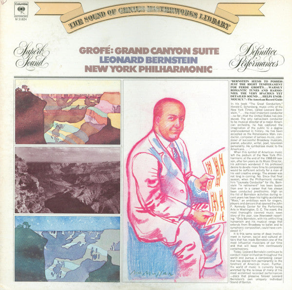 Ferde GrofÃ© â€“ Leonard Bernstein, New York Philharmonic Orchestra, The - Grand Canyon Suite (Vinyl) Image