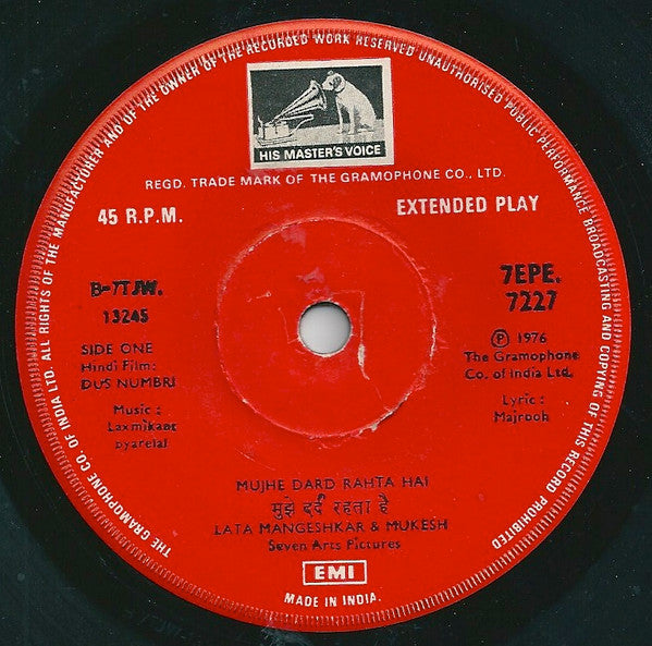 Laxmikant-Pyarelal - Dus Numbri (45-RPM)