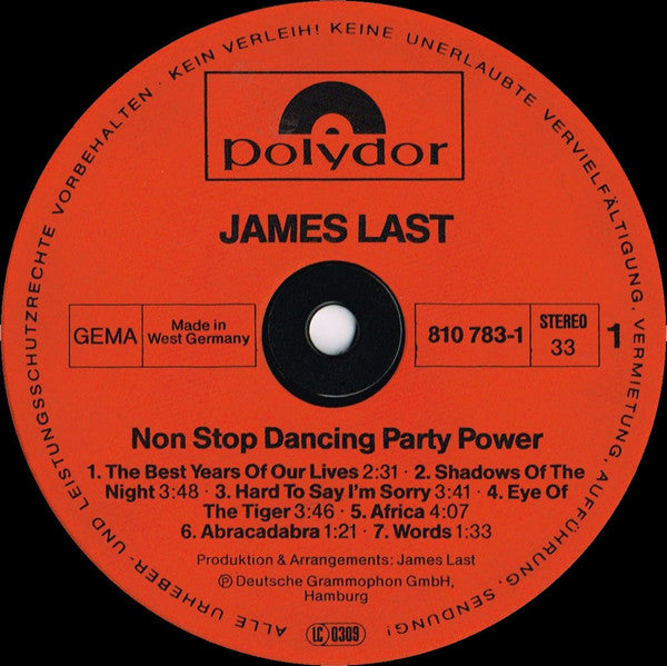 James Last - Non Stop Dancing '83 Party Power (Vinyl) Image