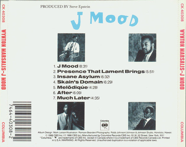 Wynton Marsalis - J Mood (CD) Image