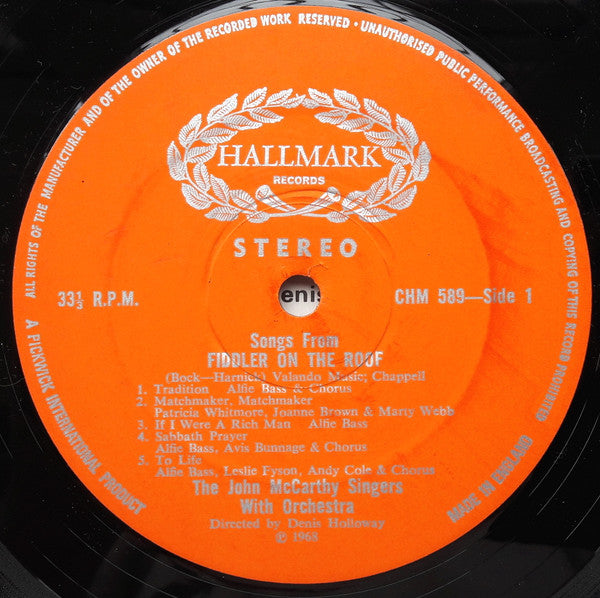 Alfie Bass And Avis Bunnage - Fiddler On The Roof (Vinyl) Image