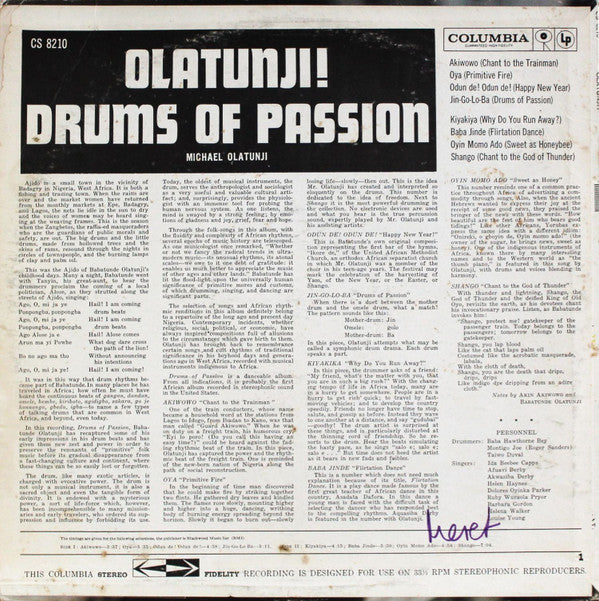 Babatunde Olatunji - Drums Of Passion (Vinyl)