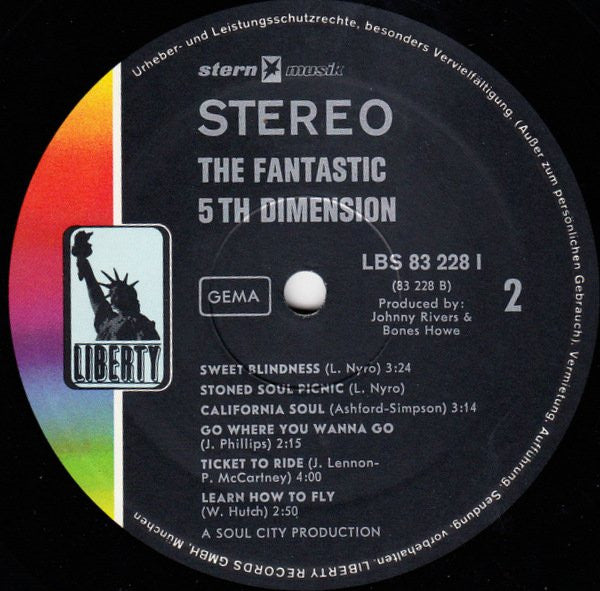 Fifth Dimension, The - The Fantastic 5th Dimension (Vinyl) Image