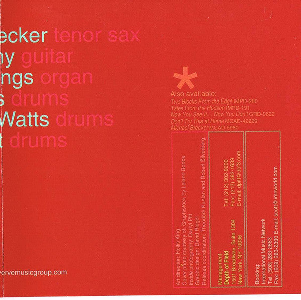 Michael Brecker - Time Is Of The Essence (CD) Image