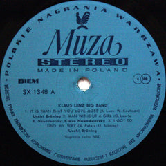 Klaus Lenz Big Band With Uschi Brüning And Klaus Nowodworski - Klaus Lenz Big Band (Vinyl)