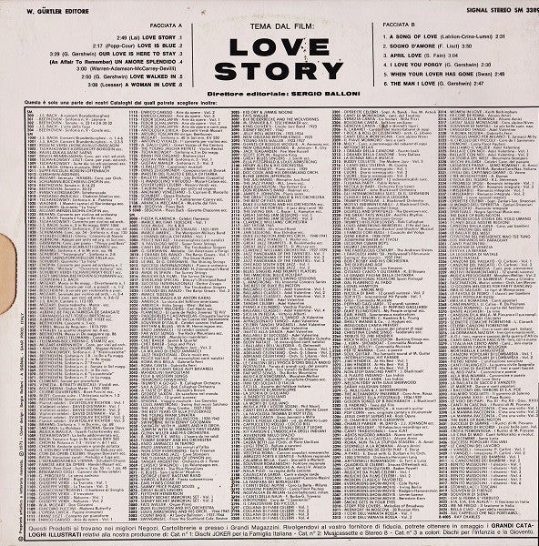 Various - Tema Dal Film: Love Story (Vinyl) Image
