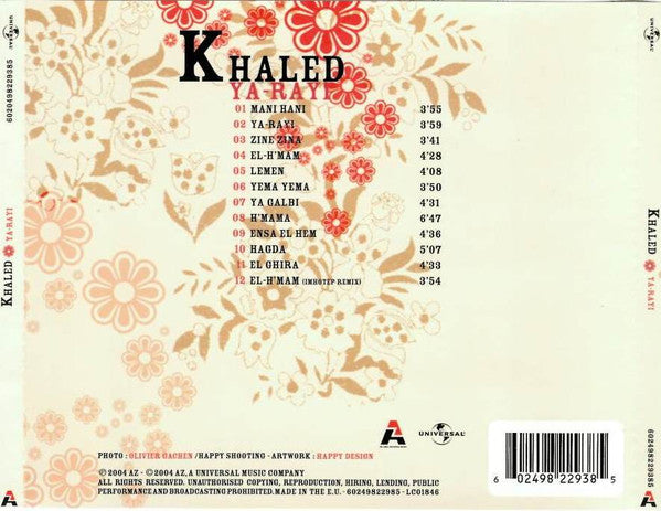 Khaled - Ya-Rayi (CD)