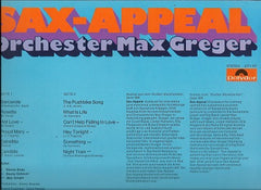 Max Greger Und Sein Orchester - Sax-Appeal (Vinyl)