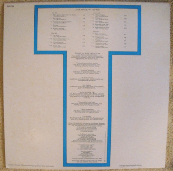 Jack Bruce - At His Best (Vinyl) (2 LP) Image