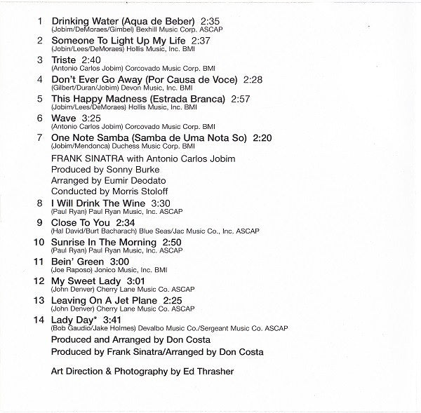 Frank Sinatra - Sinatra & Company (CD) Image