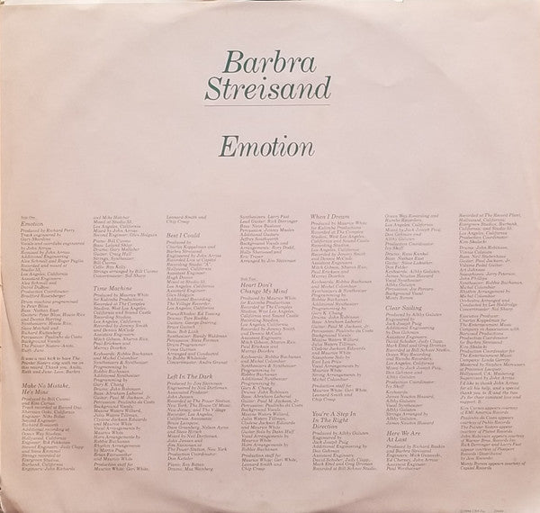 Barbra Streisand - Emotion (Vinyl) Image