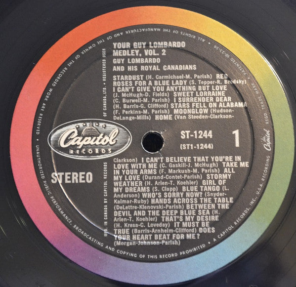 Guy Lombardo And His Royal Canadians - Your Guy Lombardo Medley Vol. 2 (Vinyl) Image