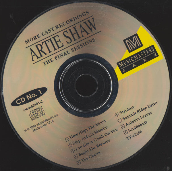 Artie Shaw - More Last Recordings The Final Sessions (CD) (2 CD) Image