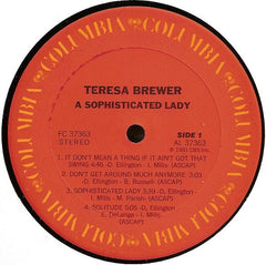 Teresa Brewer With Shelly Manne & His Men - A Sophisticated Lady (Vinyl)