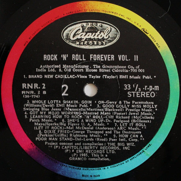 Various - Rock'n'Roll Forever Vol II (Vinyl)