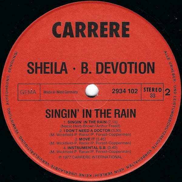 Sheila & B. Devotion - Singin' In The Rain (Vinyl) Image