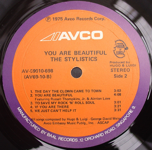 Stylistics, The - You Are Beautiful (Vinyl) Image